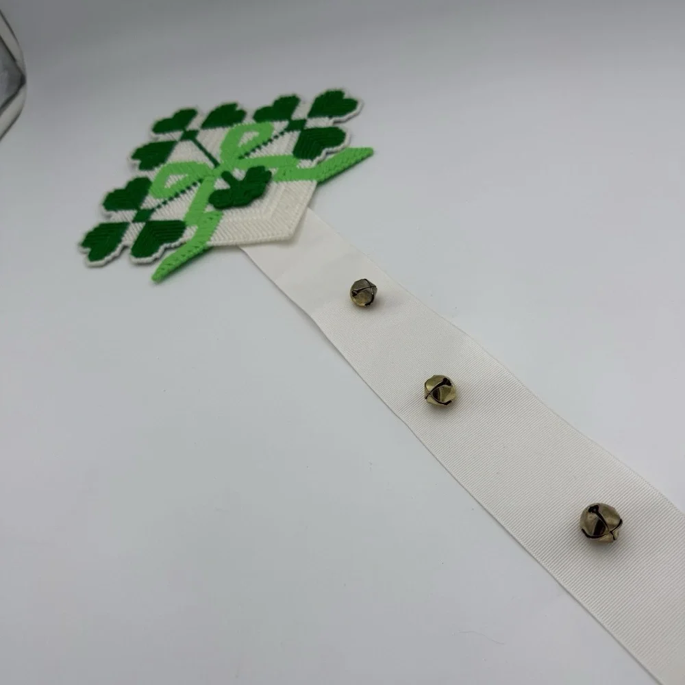 Vtg Plastic Canvas St Patrick's‎ Day Handmade Theme Decor Wall Hanging Clover
